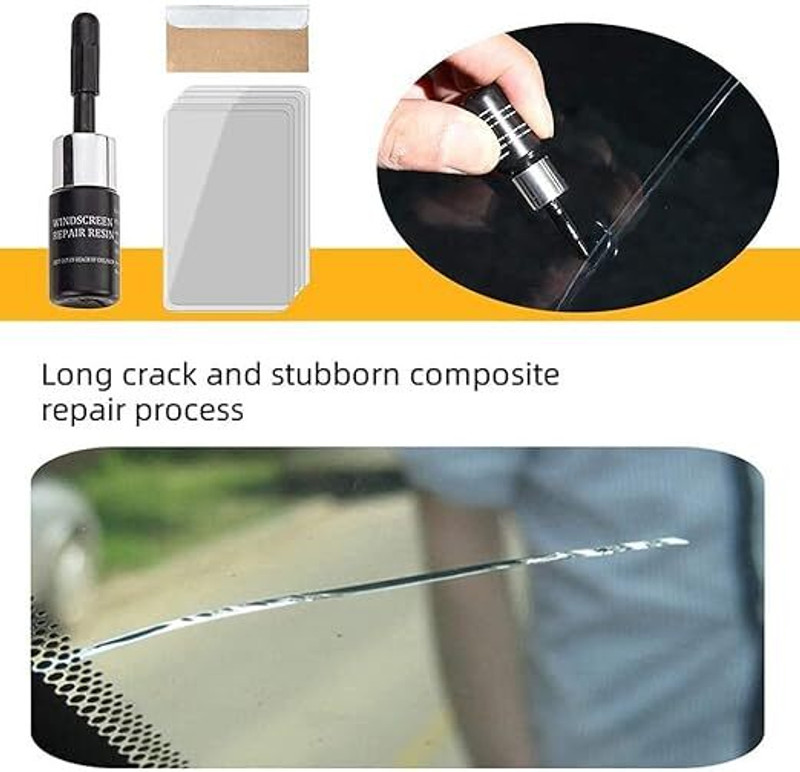 DWARKASH Windshield Repair Kit, Windshield Crack Scratch Resin Repair Tool, Windshield Repair Kit