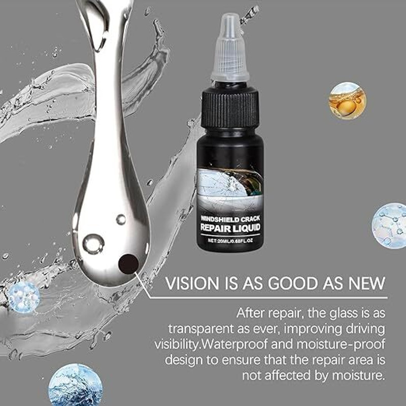 DWARKASH Car Windshield Crack Repair Kit,for Fix Auto Windshield Glass Cracks Windshield Repair Kit