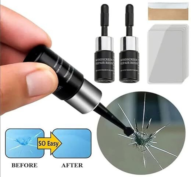 DWARKASH Deoxys Glass Crack Repair Set, Windshield Repair Kit Windshield Repair Kit