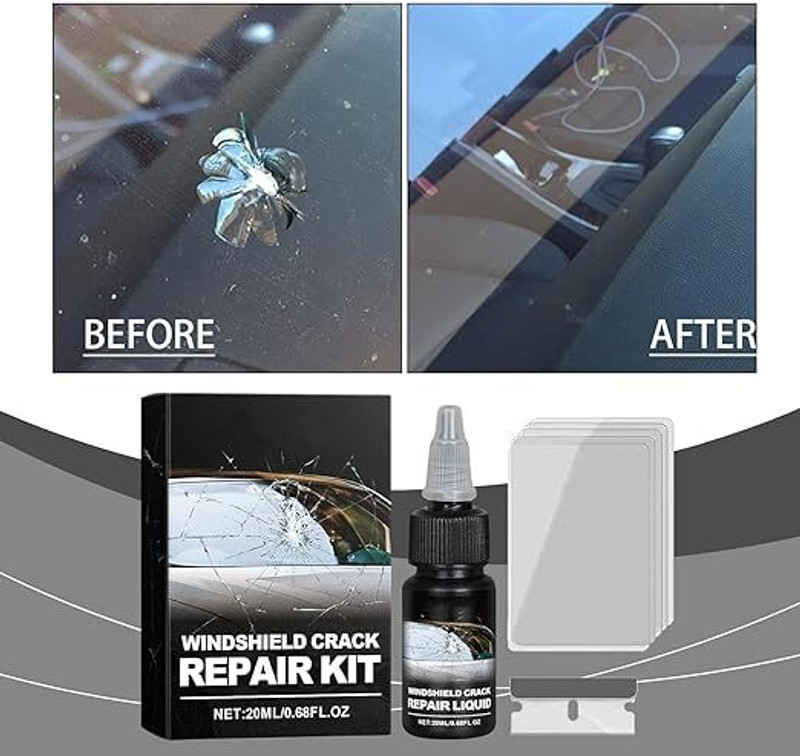 VT ENTERPRISE Star-Shaped Window Glass Repair Tool Windshield Repair Kit Windshield Repair Kit