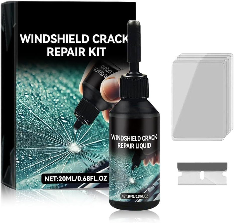 NanoGlass 2025 Latest Upgraded Glass Crack Repair Kit Windshield Repair Kit