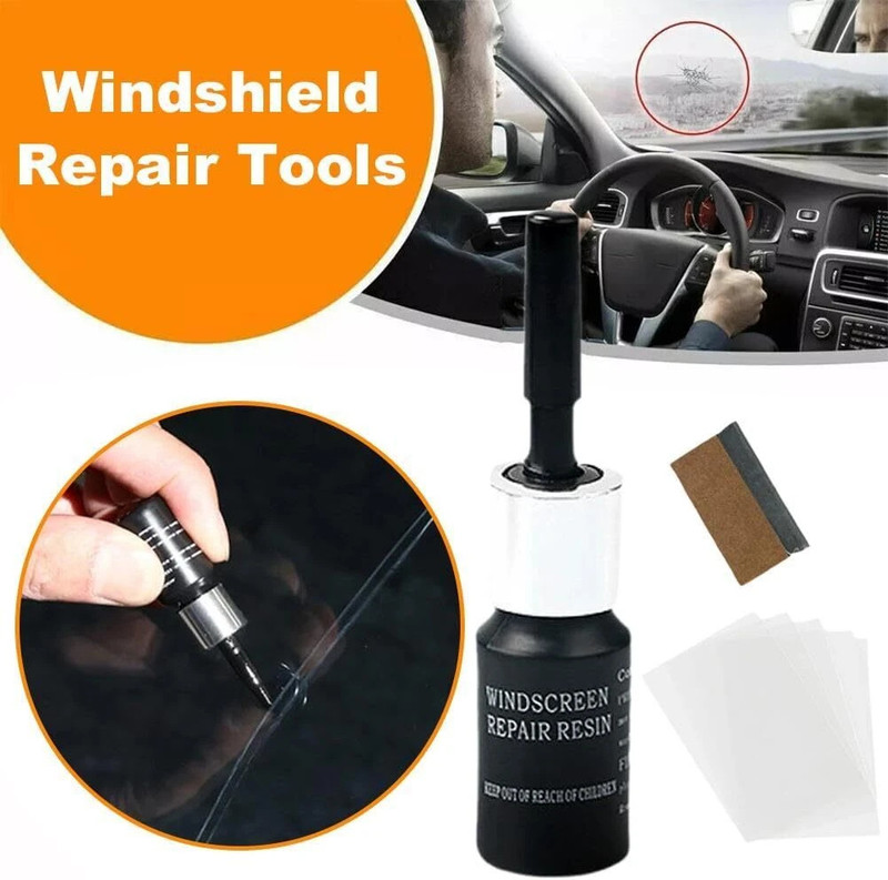 YATAPROZ YAT Windshield Repair Kit For Quick Fix for Cracks, Chips & Star Breaks-1PACK Windshield Repair Kit