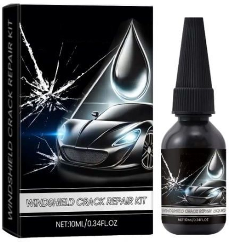 FixbareGo Professional Windshield Repair Kit – Car Glass Crack & Scratch Filler Pack 1 Windshield Repair Kit
