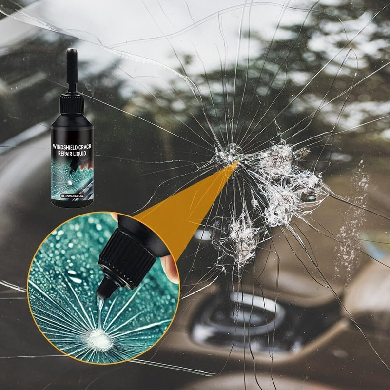 WindFixX Car Windshield Repair Kit – Easy Fix for Cracks & Chips Windshield Repair Kit