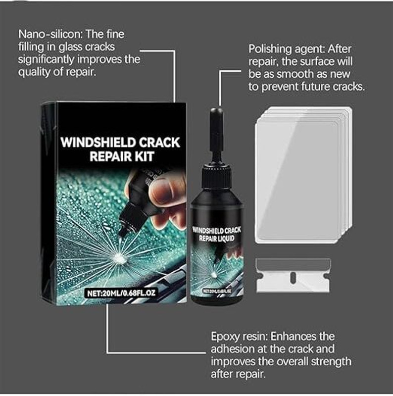 DWARKASH WRK-01 Windshield Repair Kit