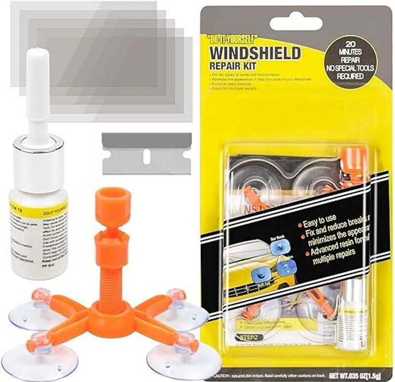 DWARKASH Windshield Repair Kit for Chips Windshield Repair Kit