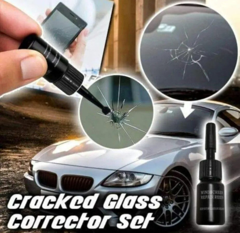 VT ENTERPRISE Windshield Repair Kit for Cars – Transparent Crack Fix Windshield Repair Kit