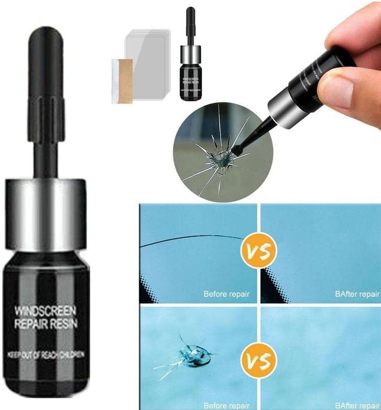 WINDCARCARE Windshield Crack Repir Kit for Chips and Cracks Windshield Repair Kit