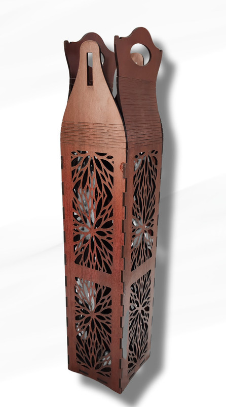 Harfi works Wine Gift Cover for Birthday Customizable Wine Bottle Gift Bag for Home Storage Free Standing Wine Cooler(Brown, 1 Bottles)