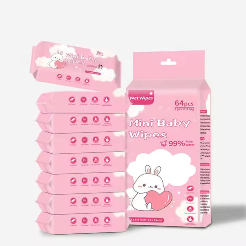 STARFLYER Mini Baby Wipes Disposable Portable Pocket Water Wipes Diaper Bag Dispenser(1 Bags)