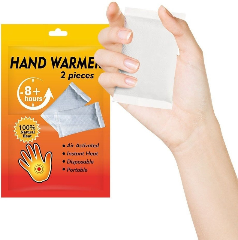Hemiza Self Heating Hand Warmer Pouch 2 Pair Wipe Warmer