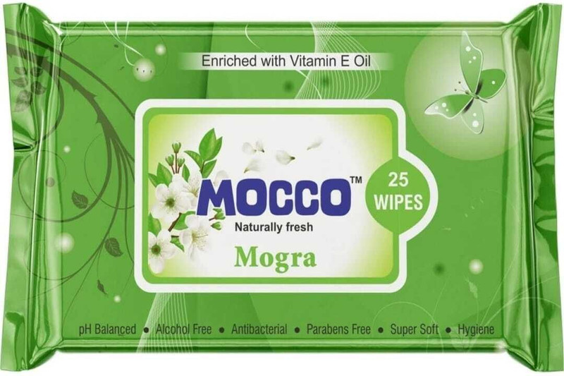 mahadevasu MOCCO Mogra Wet Wipes 25 Sheets – Alcohol Free, Vitamin E Wipes(3 pack) Wipe Warmer