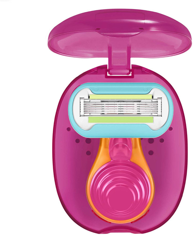 Pro Girl Max Mini for Ladies, Portable Shaving Kit with Multicolour Wipe Warmer