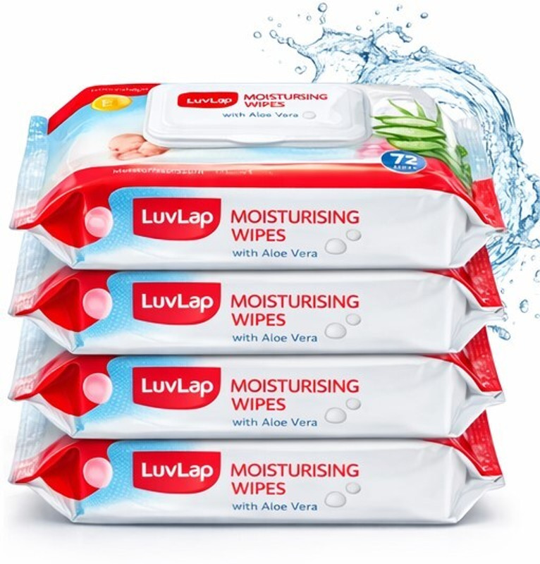 Softnest Baby Wipes with Aloe Vera – Gentle, Soothing & Safe for Newborn, Pack of 4 Wipe Warmer