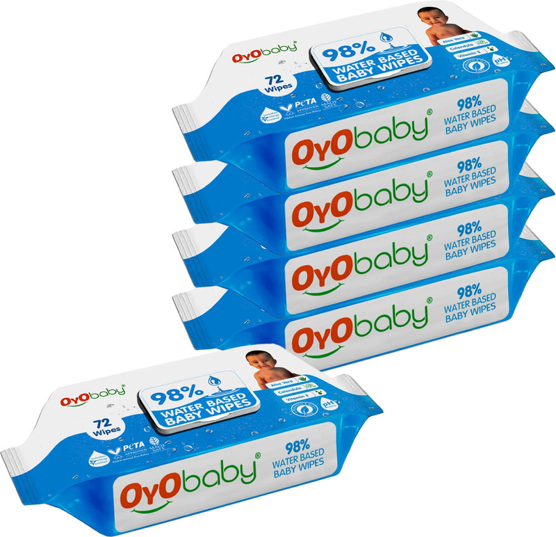 Oyo Baby 98%Water based Wipes - For Baby(360 Wipes)