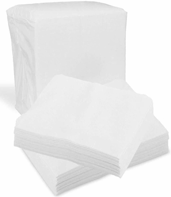 CYMA Disposable 100 Count Dry Wipes Non Woven Disposable Face Cleaning Cloth, Beauty Towel, Dry Wipe, Durable for Cleansing, Facial, Makeup Removal, Multipurpose Tissue Napkin (50 Sheets/2 Pack-6x6 Inches)(100 Wipes)