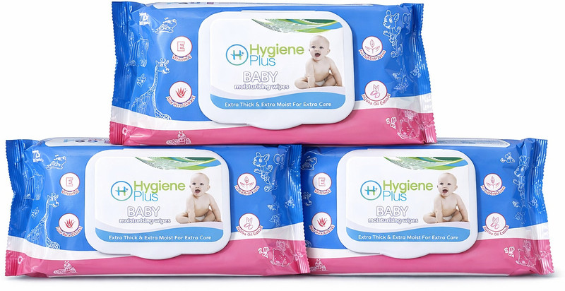 Hygiene Plus Moisturising Wet Wipes Pack of 3(3 Wipes)