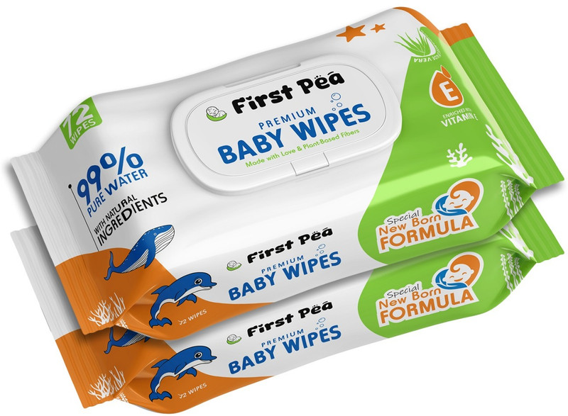 firstpea Soft Cleansing Alcohol Free Wipes for baby(144 Wipes)