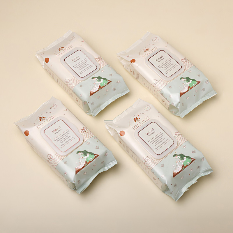 BABY FOREST Water Based Baby Wipes(4 Wipes)