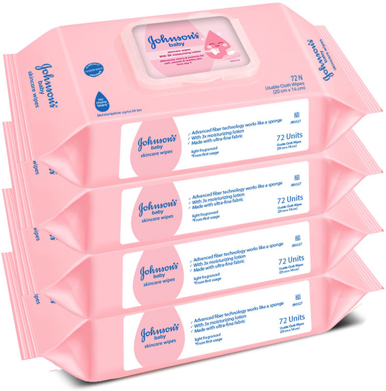 JOHNSON'S Wet Wipes | No Alcohol & Soap | 3x Moisturizing Lotion | Prevents Rash & Redness(288 Wipes)