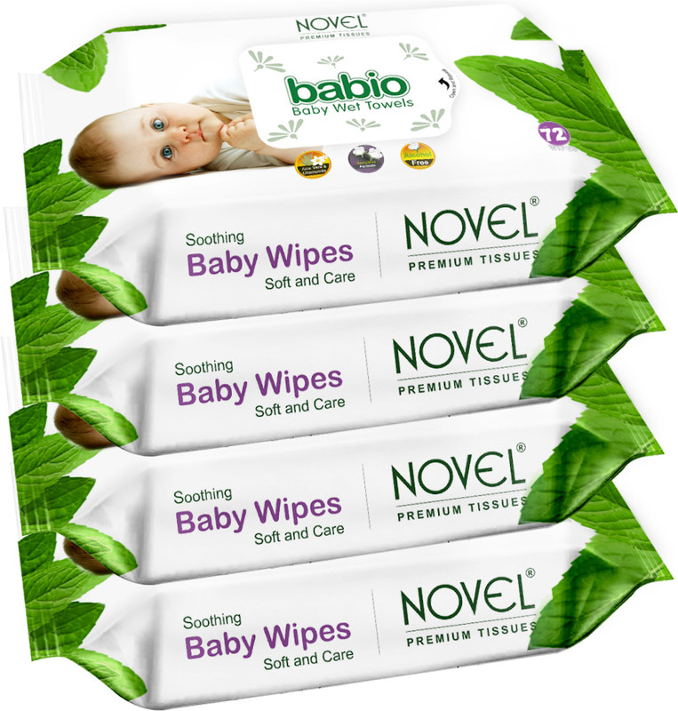 NOVEL Baby Wipes 72 Sheets/Pack(288 Wipes)