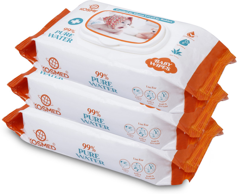 kosmed Baby Wipes with Aloe Vera(3 Wipes)