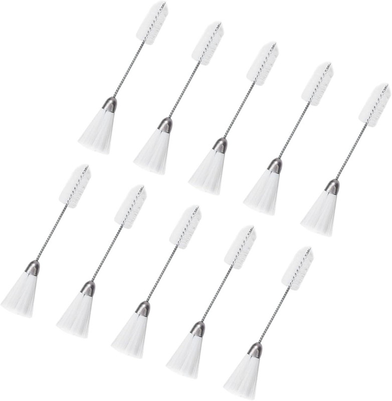 LEADER SYNDICATES Double Side Nylon Machine Cleaning Brush(White)