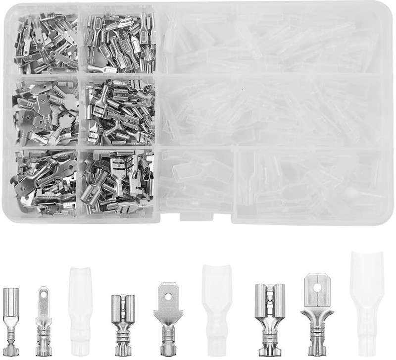 Zeitel 270PCS Electrical Wire Connector Kit with Sleeves 3 Sizes Wiring Harness(Silver)
