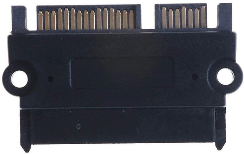 RuhZa SATA 7+15pin Male to Female Adapter - SY-ADA40106 2.5 inch Shock Resistant Water Proof 7+15pin SATA Female Easily connect cables to SATA devices(For Data Hard Disk-, Black)