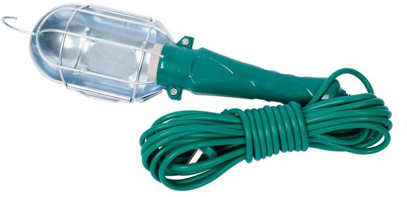 GSK Cut Garage Inspection Repair Handheld Lamp Holder with 10 Meter Cable Without Bulb 0 hrs Bulb Emergency Light(Green)