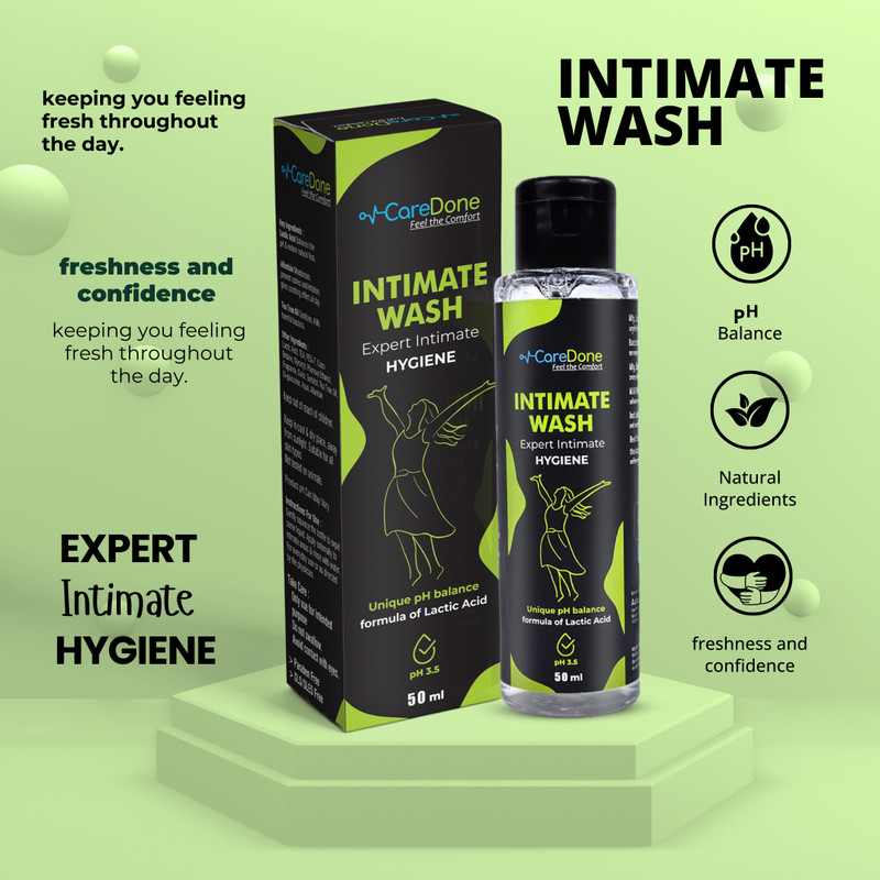 CareDone Intimate Wash,Tea Tree for Women Anti Bacterial, Anti Itch, Anti Odour Intimate Wash(50 ml, Pack of 1)
