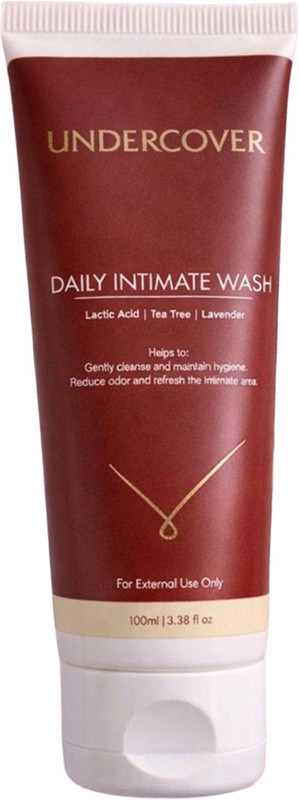 Undercover Daily Intimate Wash with Lactic Acid, Tea Tree & Lavender Intimate Wash(100 ml, Pack of 1)