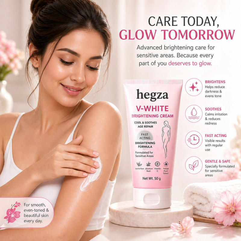 Hegza Skin Nourishing Brightening Cream Brightening Cream for All Skin Types Intimate Cream(50 g, Pack of 1)