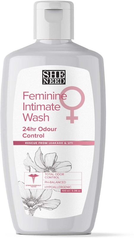 SheNeed 24hr odor control Feminine Intimate Wash- Blocks Odour For 24 Hours - 100 ML Intimate Wash(100 ml)