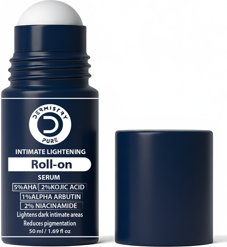 DERMISTRY Kojic Acid Private Bikini Area Lightening Whitening Brightening Serum Roll On Intimate Cream(50 ml, Pack of 1)