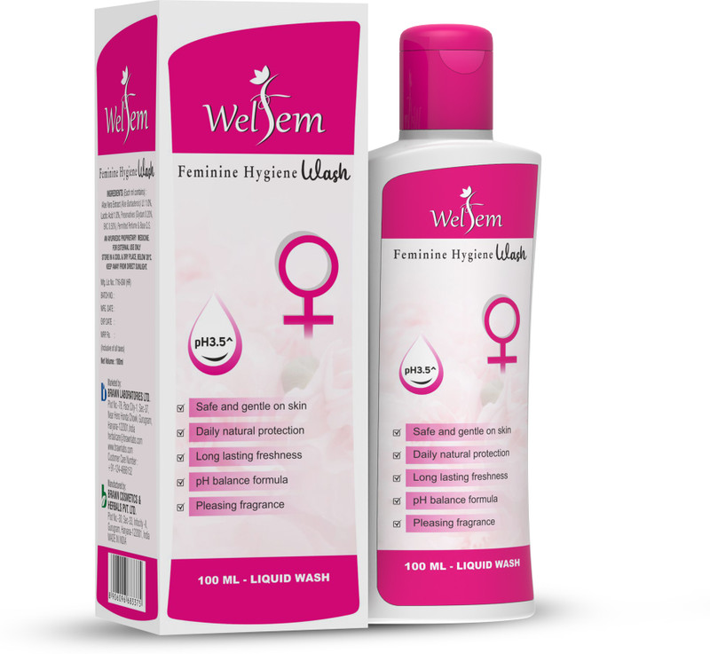 WELFEM Intimate Hygiene Wash for Daily Freshness & pH Balance, Trusted by Doctors Intimate Wash(100 ml, Pack of 1)
