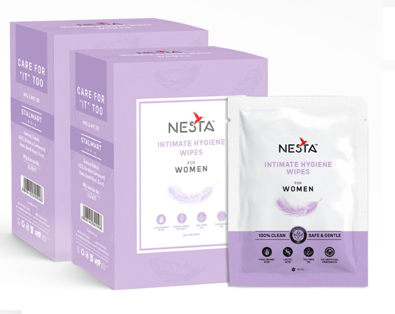 NESTA Intimate Hygiene Wipes Intimate Wipes(40 Sheets, Pack of 40)