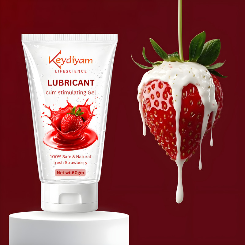 keydiyam Strawberry Personal Lubricant Gel Smooth & Long Lasting Intimate Gel(60 g)
