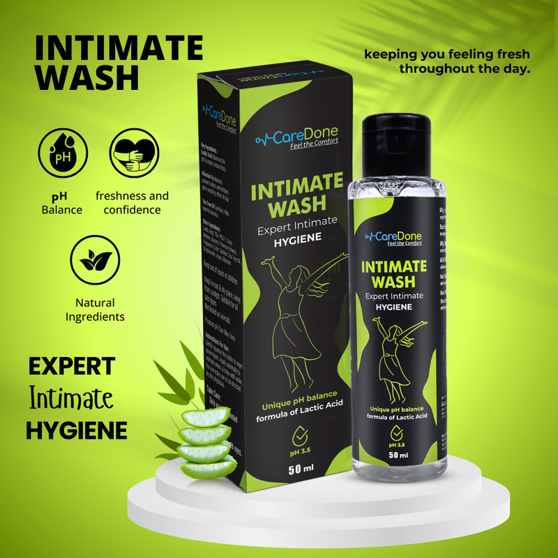 CareDone Intimate Wash,Suitable For All Skin Types Intimate Wash (50 ml, Pack of 1) Intimate Gel(50 ml, Pack of 1)
