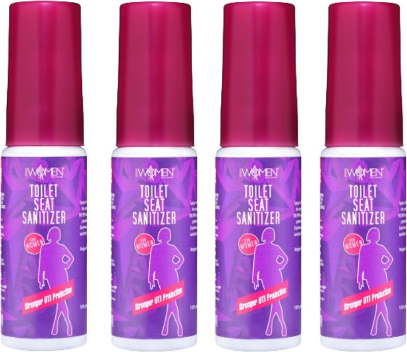 Prowomen UTI Protection Toilet Seat Sanitizer Intimate Spray(120 ml, Pack of 4)