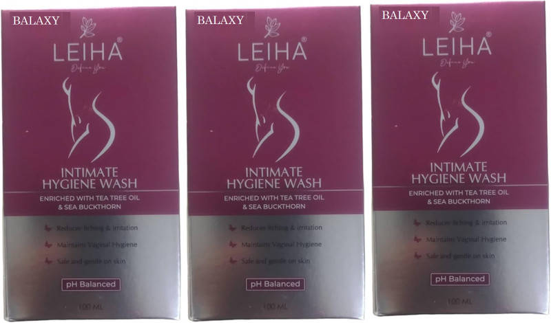 BALAXY LEIHA INTIMATE HYGIENE WASH PACK OF 3 Intimate Wash(300 ml, Pack of 3)