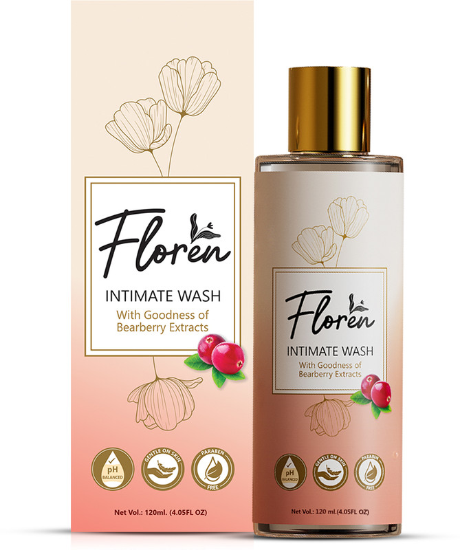 Floren Intimate Hygiene Wash Suitable for all skin types (120ml) Intimate Wash(120 ml)