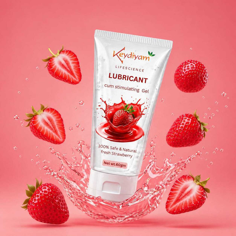 keydiyam Natural Strawberry Lubricant gel 60g Intimate Gel(60 g)