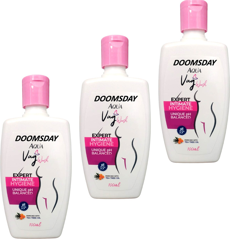 DOOMSDAY VAG WASH EXPERT INTIMATE HYGIENE TO BALANCED PH ENRICHED TEA TREE OIL PACK OF 3 Intimate Wash(300 ml)