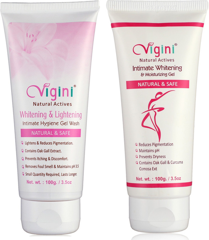 Vigini 100% Natural Actives Vaginal Intimate Feminine Hygiene Feminine Hygiene Gel Wash for Women Lightening Whitening with Intimate Vaginal Intimate Feminine Hygiene Lightening Whitening Gel Water Based Wash able 200G Intimate Wash(200 g, Pack of 2)