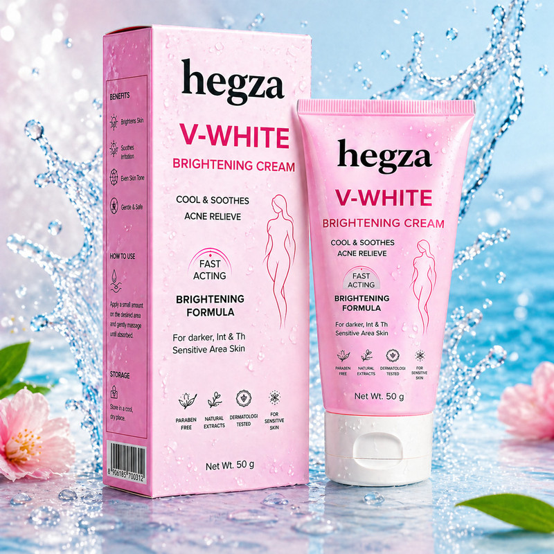Hegza V-White Skin Brightening Cream – 50g Intimate Cream(50 ml)