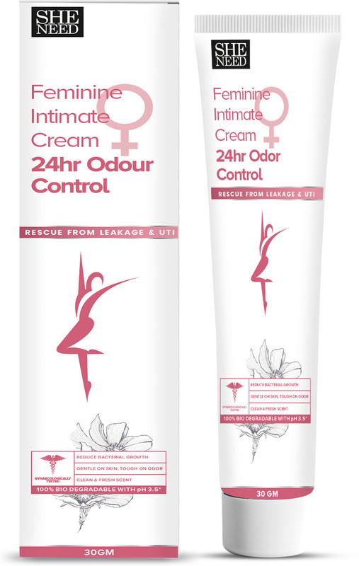 SheNeed Feminine Intimate 24hr Odour control cream - 30gm Intimate Cream(30 g, Pack of 1)