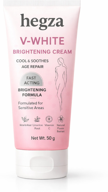 Hegza V-White Skin Care Cream Glow Boost Brightening Cream Intimate Cream(50 g)