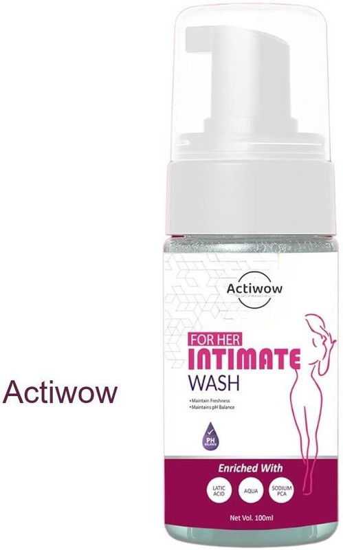 ACTIWOW For Her Intimate Wash for Skin Whitening & Moisturizing Intimate Wash(100 ml, Pack of 1)