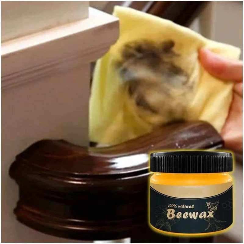 KKBAPU Wood Seasoning Beewax, Natural Traditional Multipurpose Beeswax Polish Glue(80 ml)